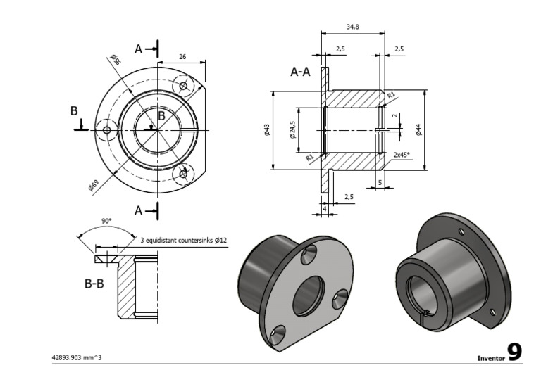The CAD Album of 100 Parts - 009 | PDF