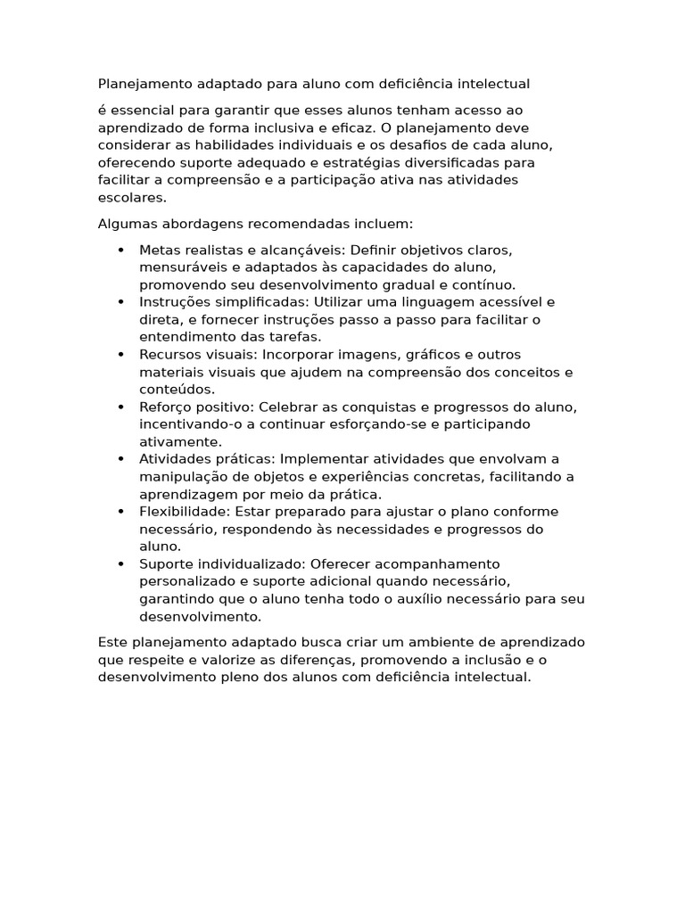 Planejamento Adaptado DI Inspiração | PDF