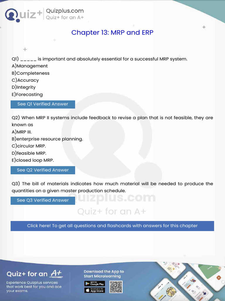 Is Important and Absolutely Essential For A Successful MRP System | PDF ...