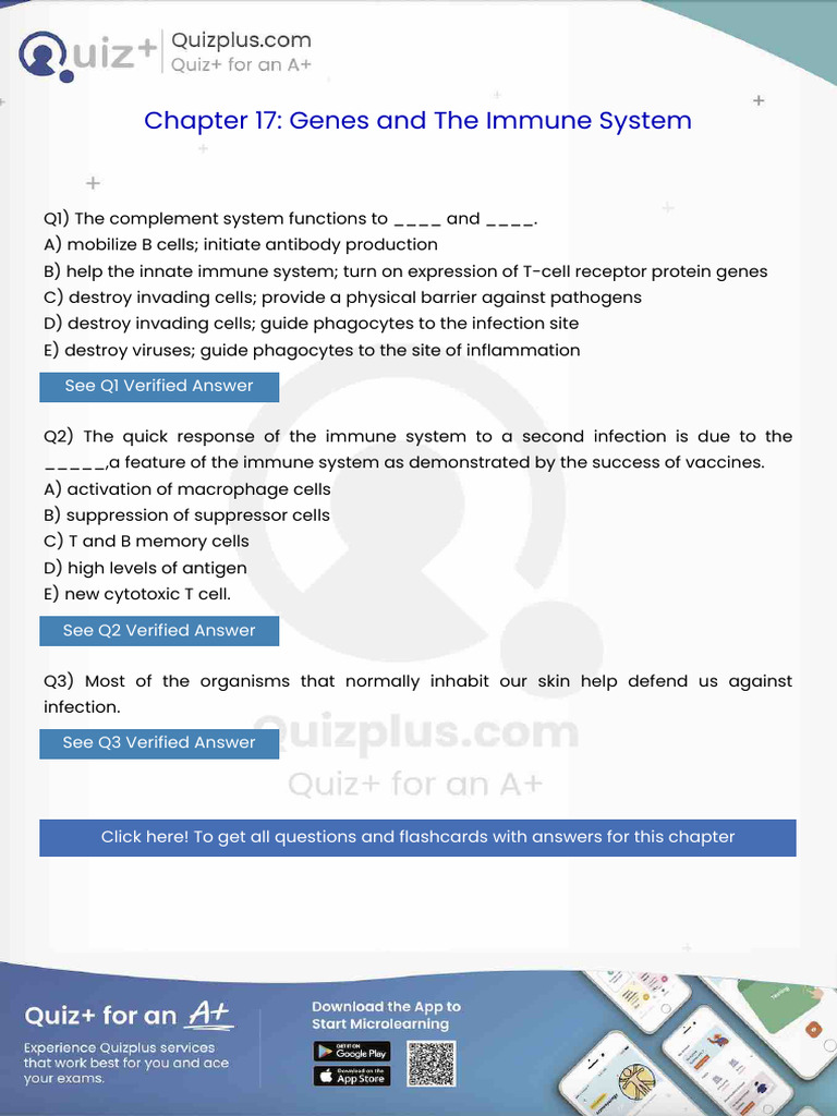 The Complement System Functions To and | PDF | Immune System | Genetic ...