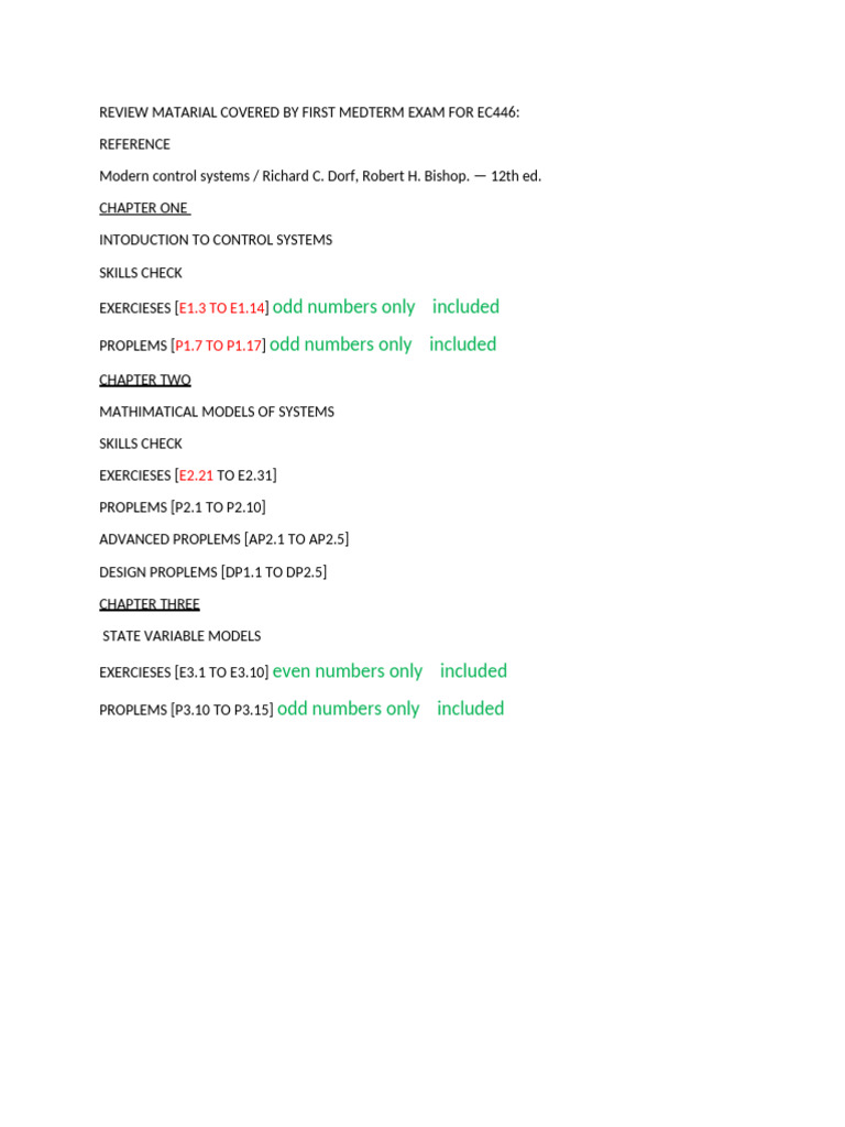EC446 Spring 2025 Tutorials 1 New | PDF