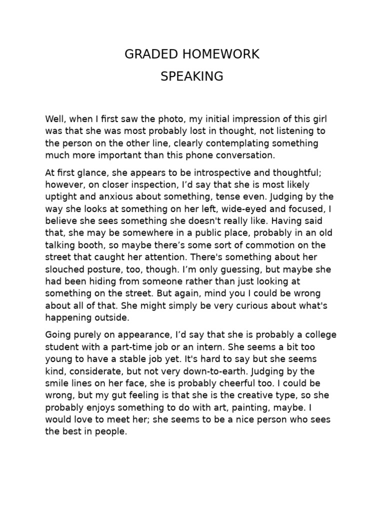 Graded Homework - English | PDF