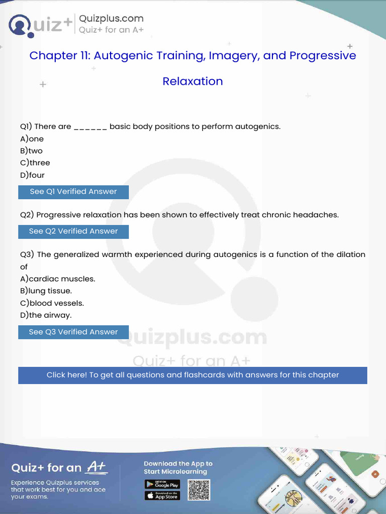 There Are Basic Body Positions To Perform Autogenics | PDF | Headache ...