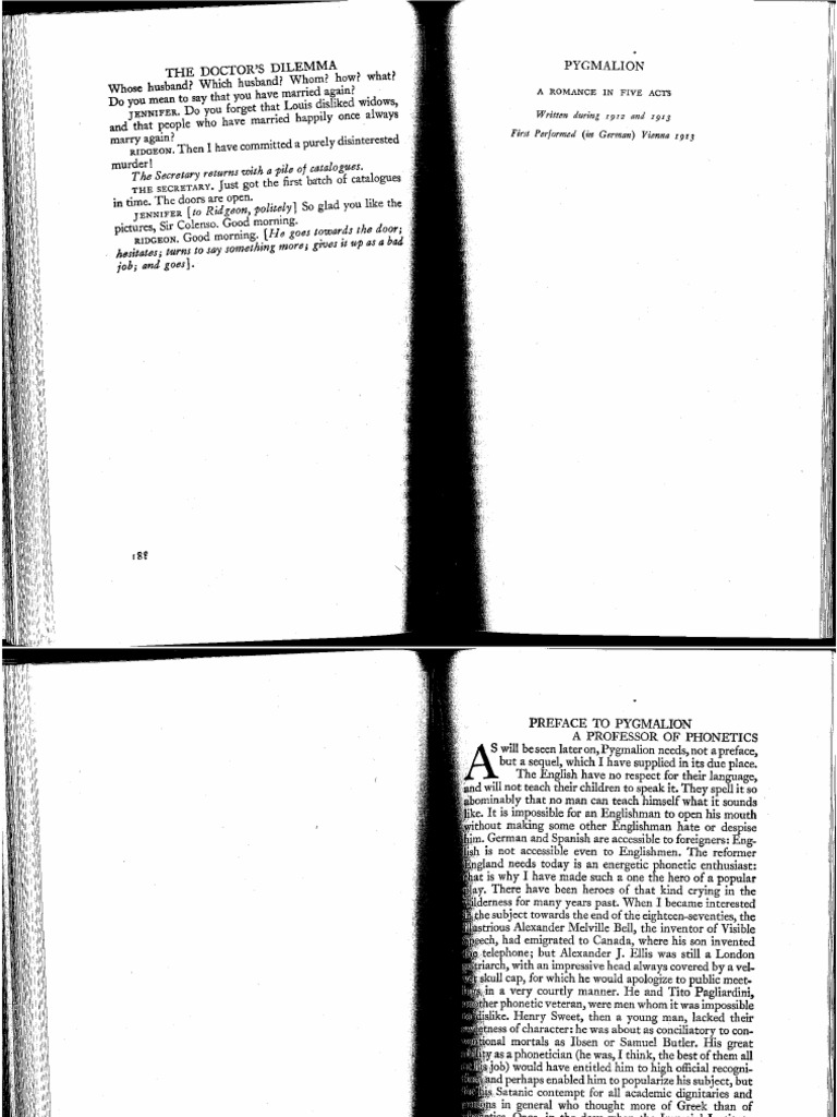 Pygmalion | PDF