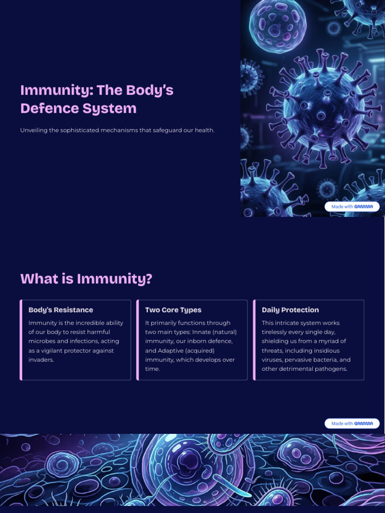 Immunity The Bodys Defence System | PDF | Immune System | Adaptive ...