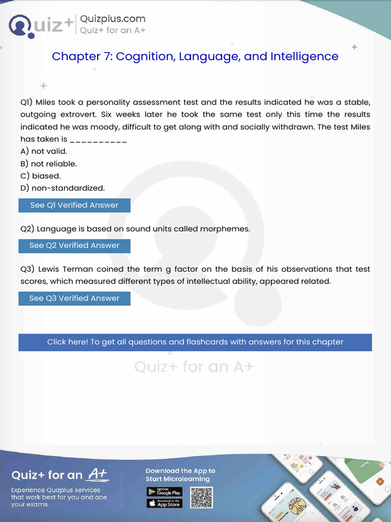 Miles Took A Personality Assessment Test and The Results Indicated He ...