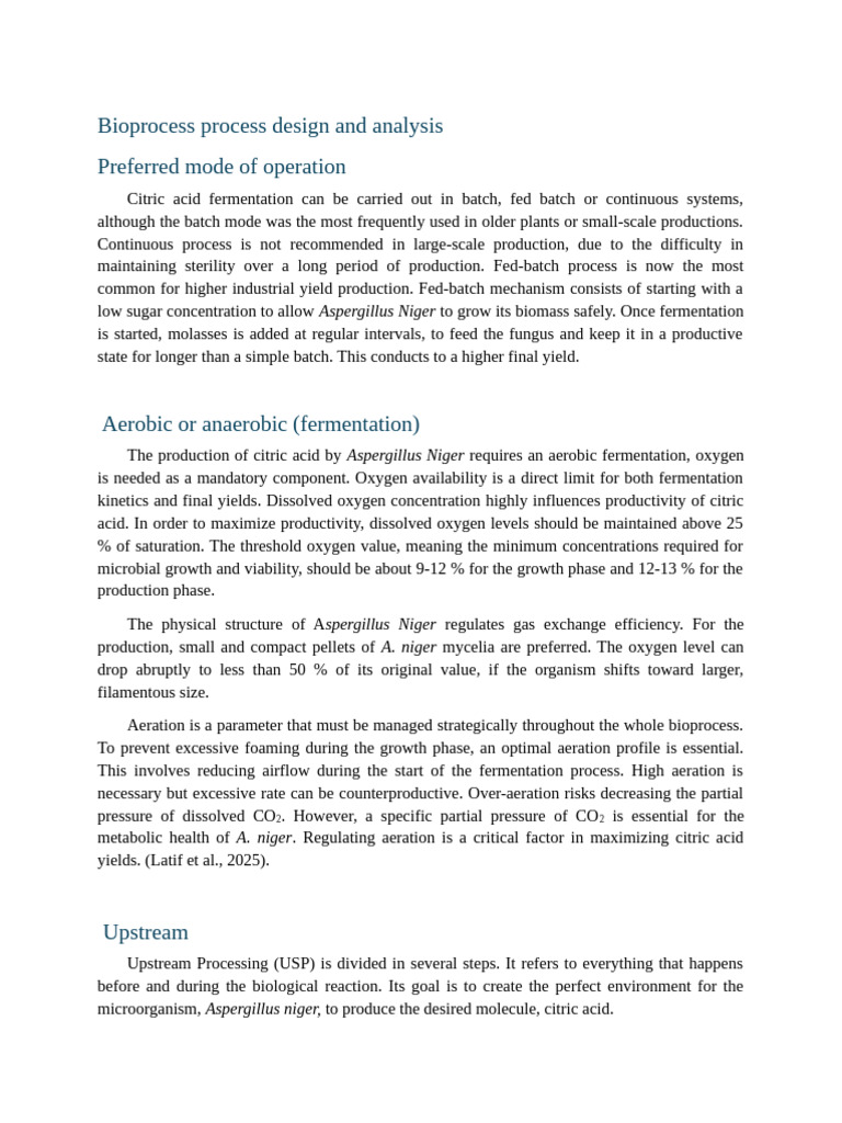 Bioprocess Process Design and Analysis | PDF | Sterilization ...