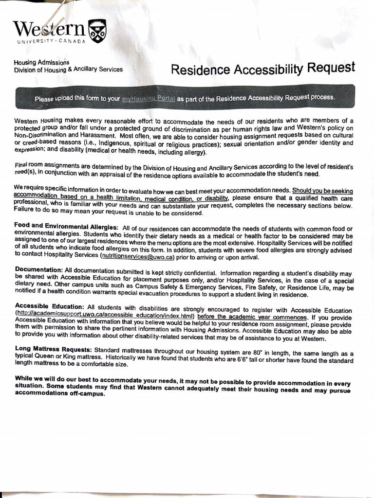 Accessibility Request Form | PDF