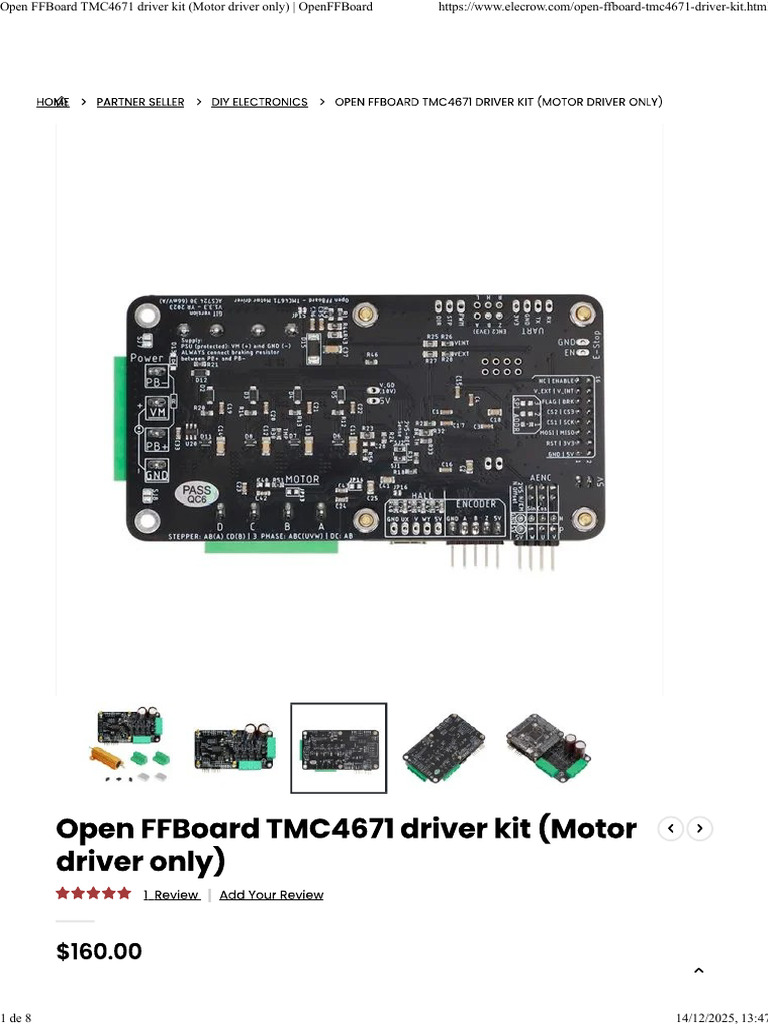 Open FFBoard TMC4671 Driver Kit (Motor Driver Only) - OpenFFBoard | PDF
