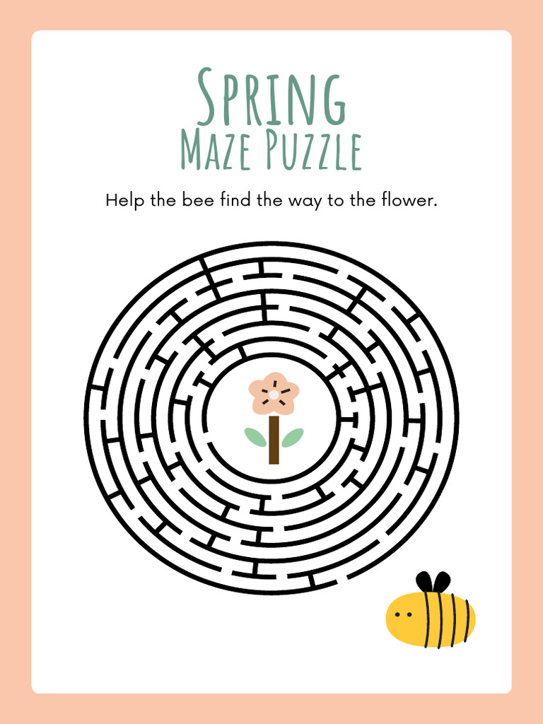 Maze Puzzle Worksheet | PDF