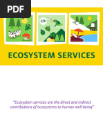 Provisional Services in Ecosystems | PDF | Agriculture | Ecosystem