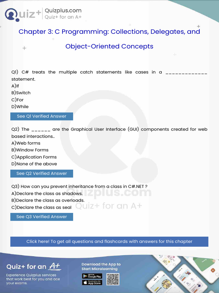 C Treats The Multiple Catch Statements Like Cases in A Statement | PDF ...