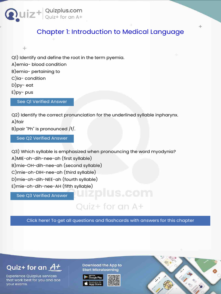 Identify and Define The Root in The Term Pyemia | PDF | Adrenal Gland ...