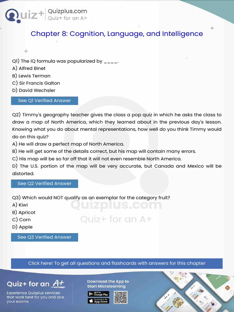 The Iq Formula Was Popularized by | PDF