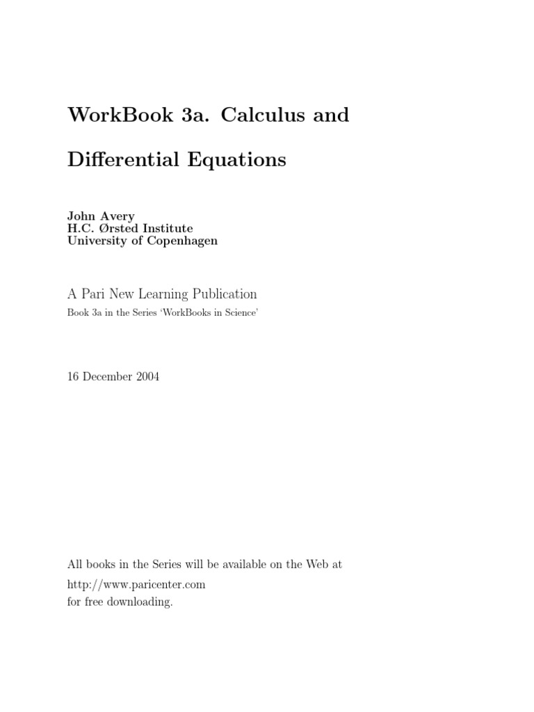 Calculus and Differential Equations | PDF | Area | Euclid
