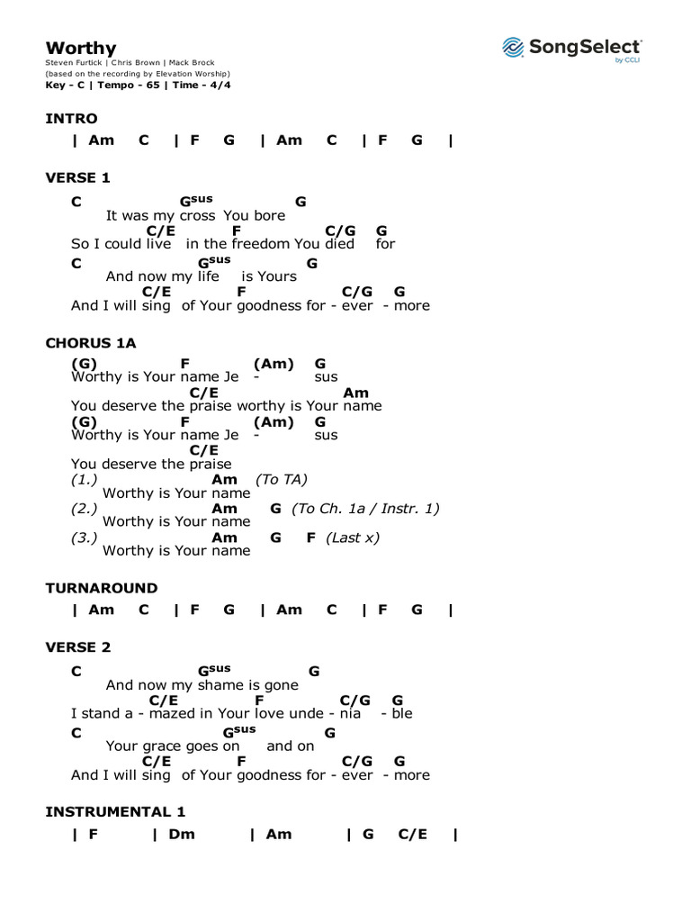 Worthy C | PDF
