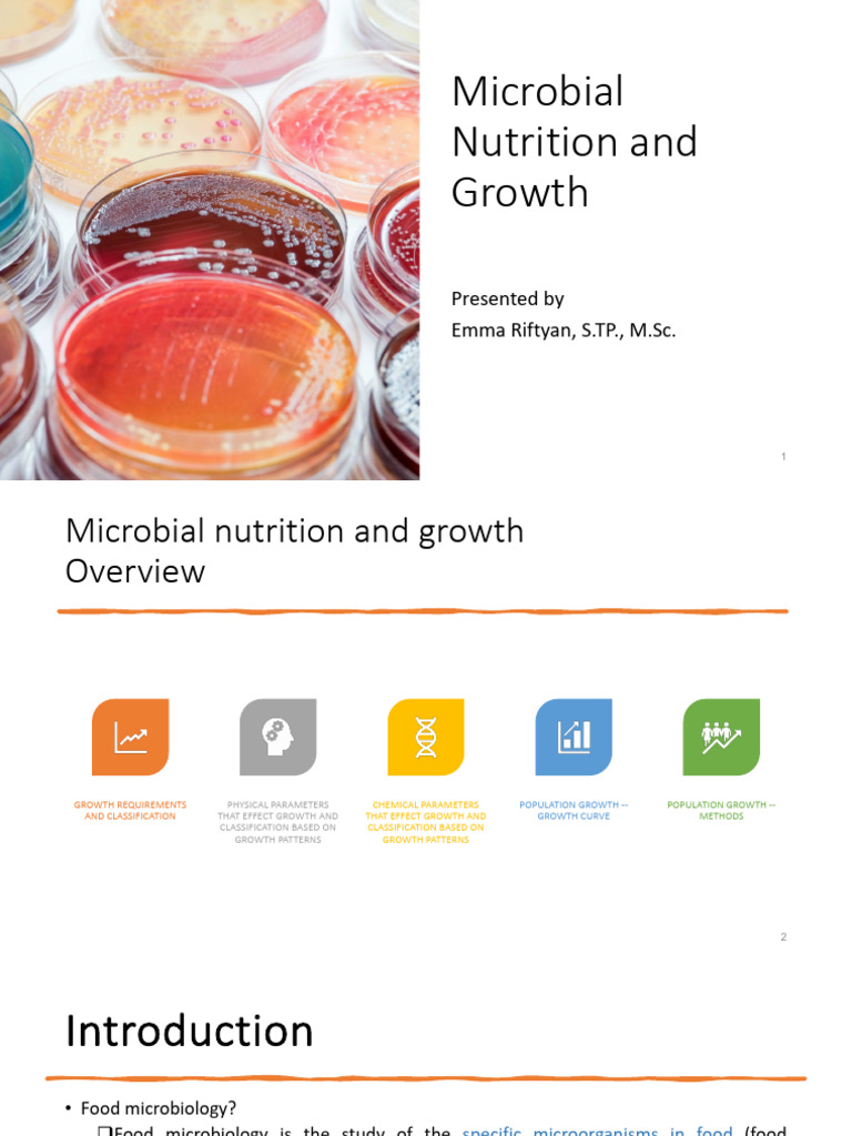 Bacterial Nutrition and Growth | PDF | Growth Medium | Microorganism