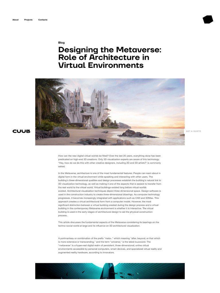 Designing The Metaverse - Role of Architecture in Virtual Environments ...