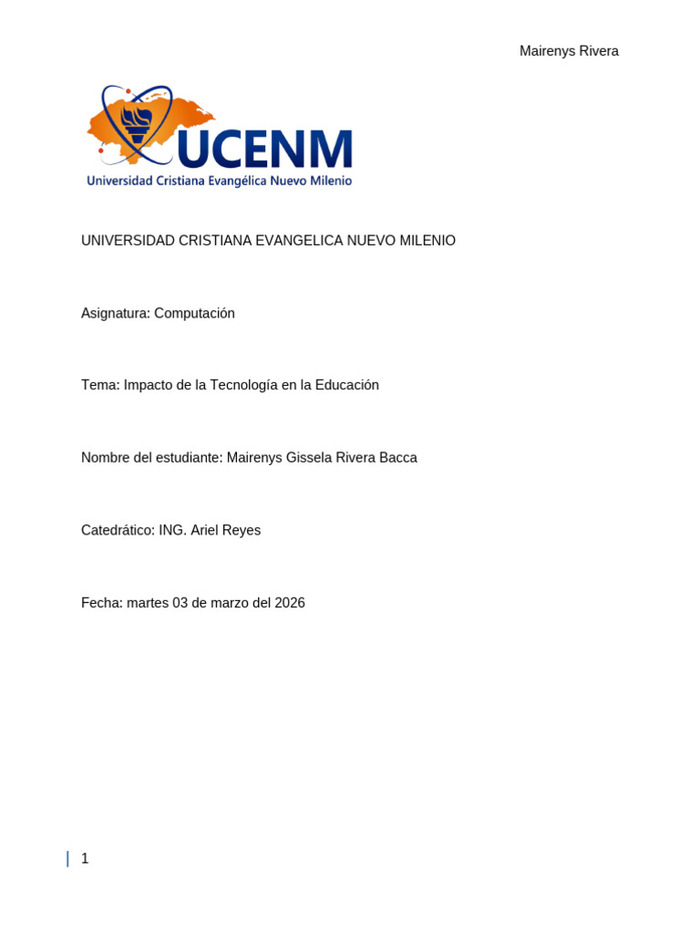 Impacto de La Tecnologia en La Educacion | PDF | Enseñando | Aprendizaje