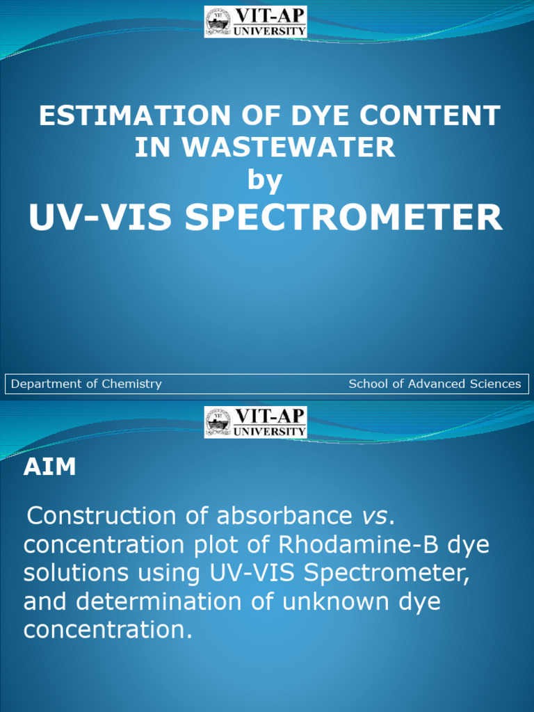 08 UV-VIS Spectrophotometer - NO Video Notes | PDF | Ultraviolet ...