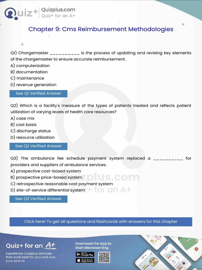 Chargemaster Is The Process of Updating and Revising Key Elements of ...