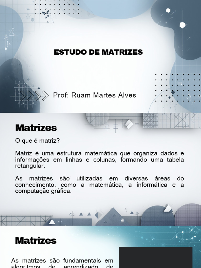 Aula de Matrizes - 20260318 - 095828 - 0000 | PDF