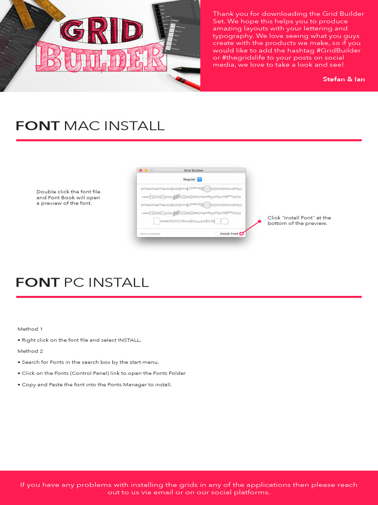 Installation Fonts | PDF