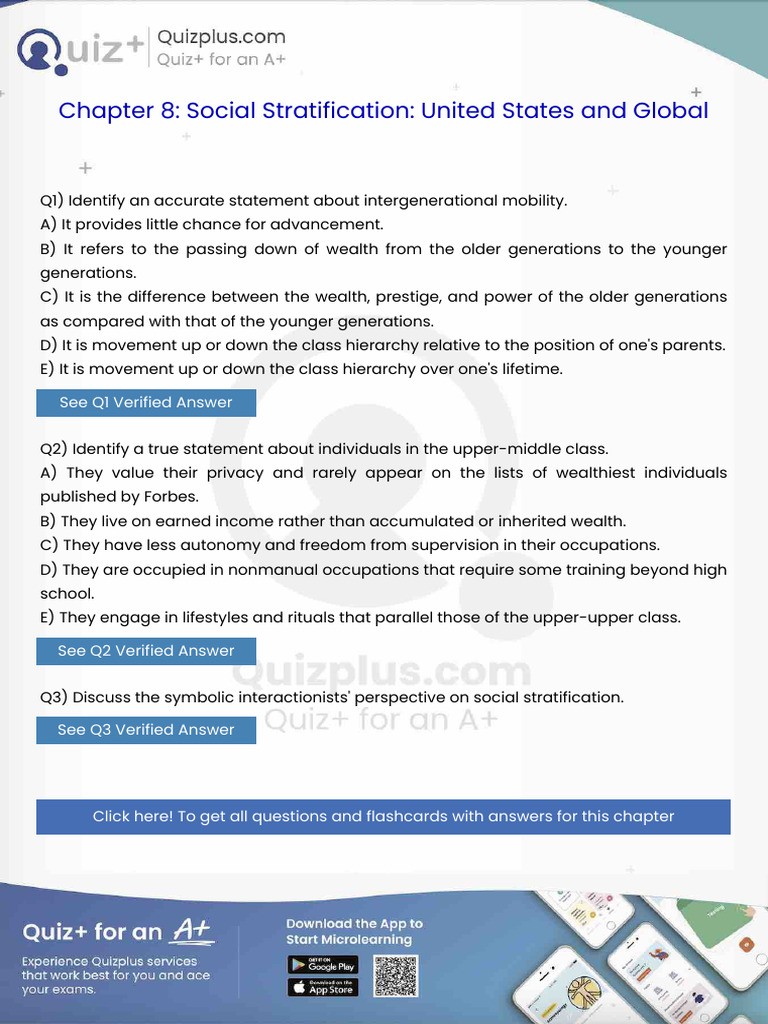 Identify An Accurate Statement About Intergenerational Mobility | PDF ...