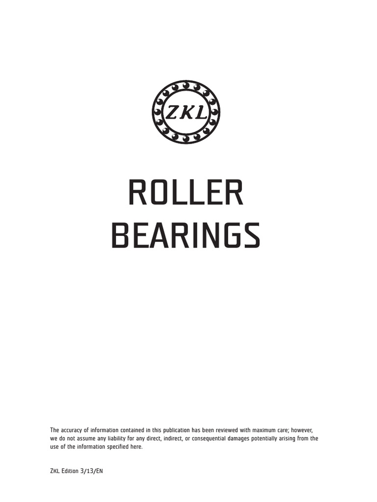 ZKL Rolling Bearings | PDF | Bearing (Mechanical) | Mechanical Engineering