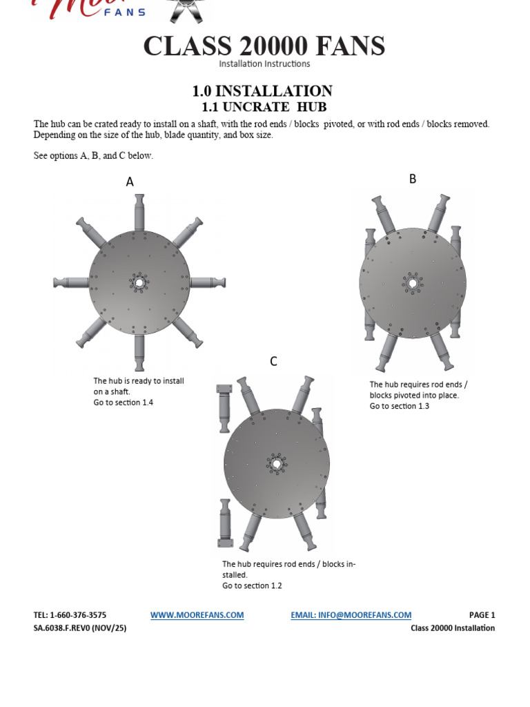 STG Fin Fans Installation Manual | PDF | Screw | Nut (Hardware)