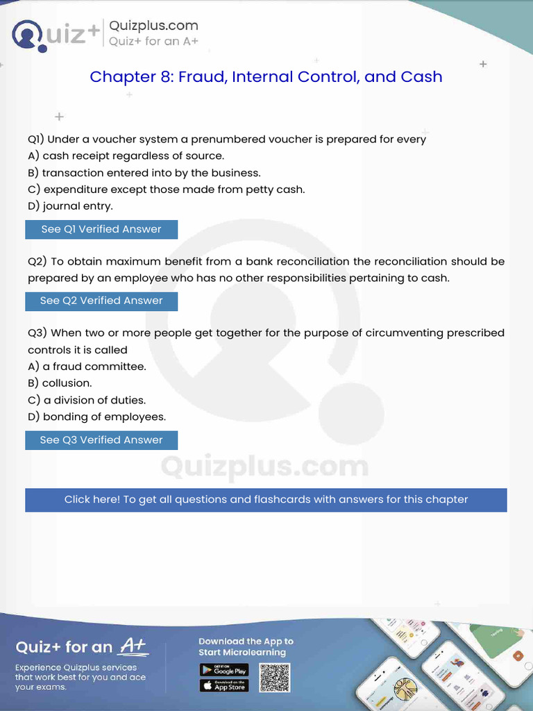 Under A Voucher System A Prenumbered Voucher Is Prepared For Every ...