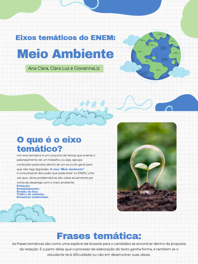 Eixo Tematico ENEM: Meio Ambiente | PDF