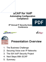 2010 09 28 Paul Sand Salare and Tom Grill Verisign SCAP for VoIP Presentation for 6th Annual IT Security Automation Conference