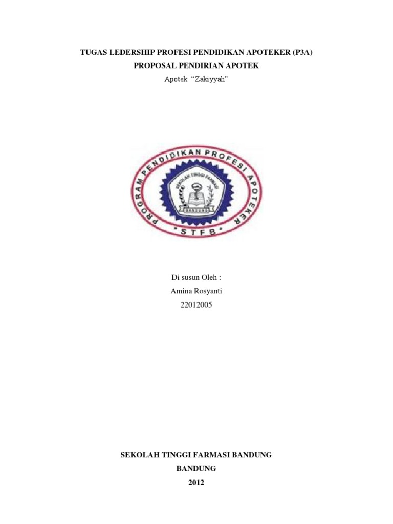 Proposal Pendirian Apotek 2
