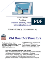 Internet Security Alliance: Larry Clinton President