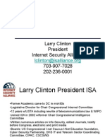 2009 10 01 Larry Clinton ISA Overview For Estonian Businessmen