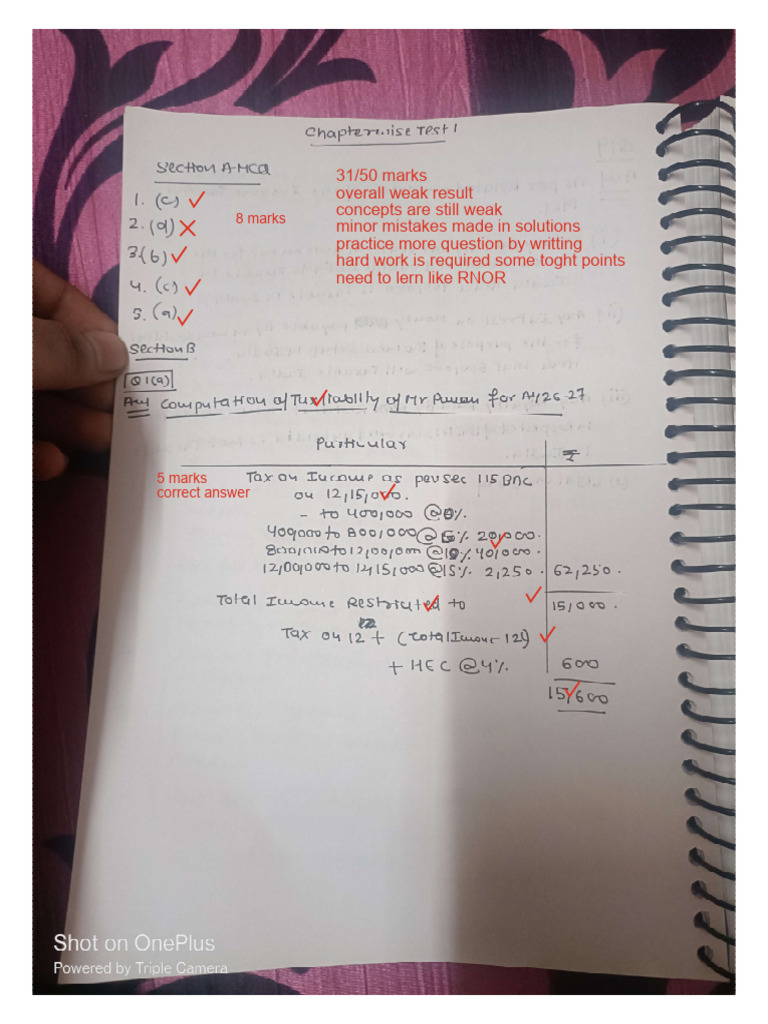 CheckedAnswerSheet 1773646842 | PDF