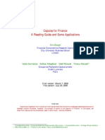 (Doc) Bouye Et Al 2000 Copulas For Finance. A Reading Guide and Some Applications - City Univ. London &amp Credit Lyonnais