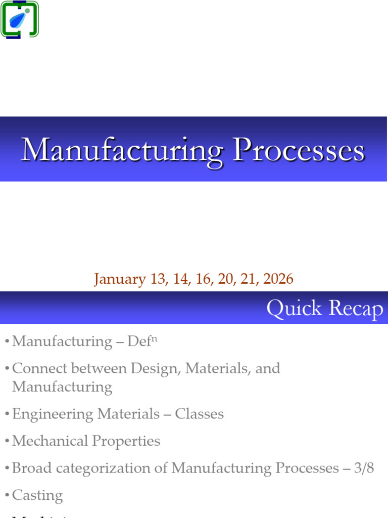 2 Manufacturing Processes | PDF