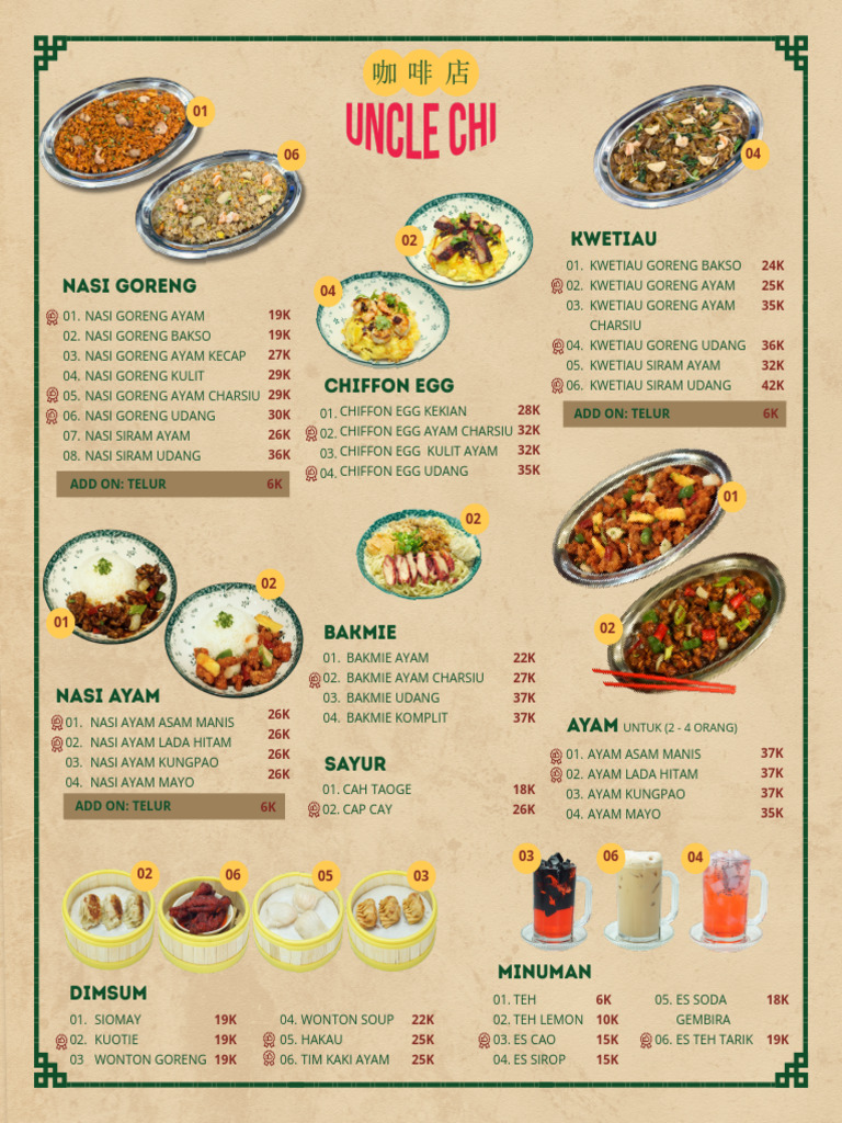 Uncle Chi - New Menu | PDF