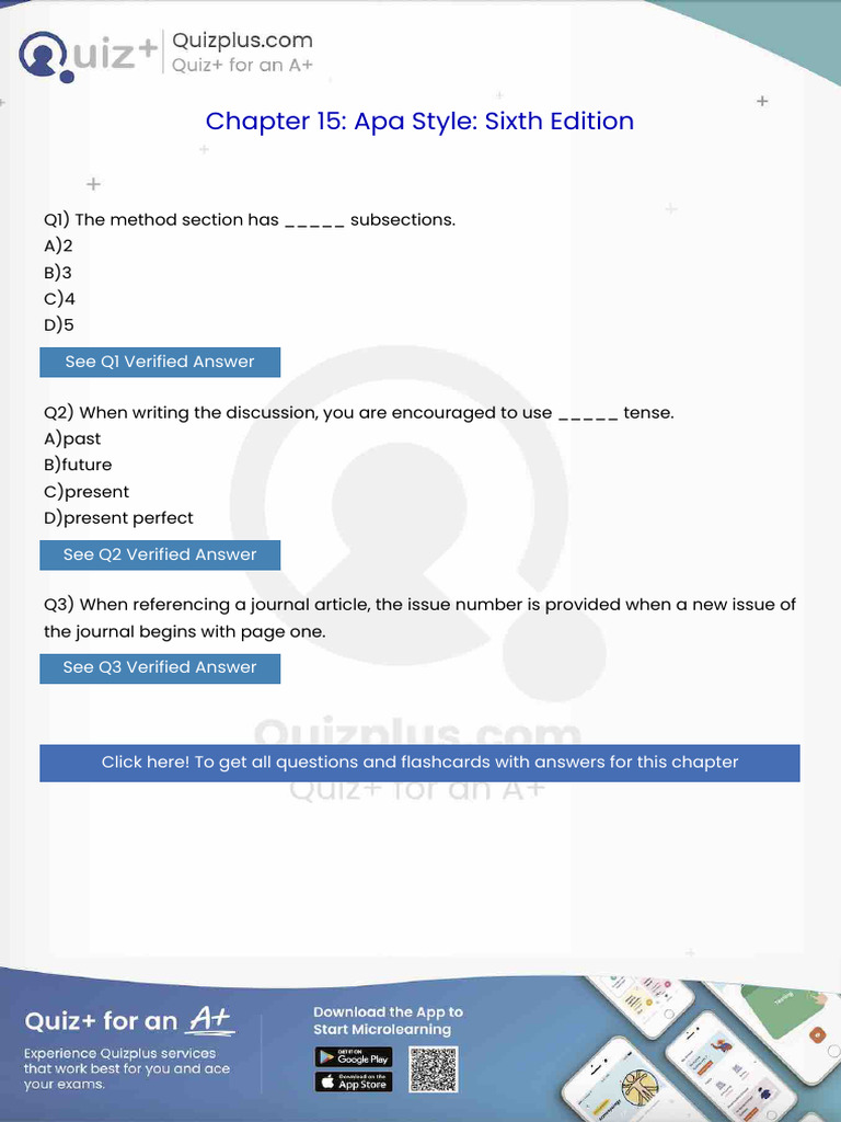 The Method Section Has Subsections | PDF
