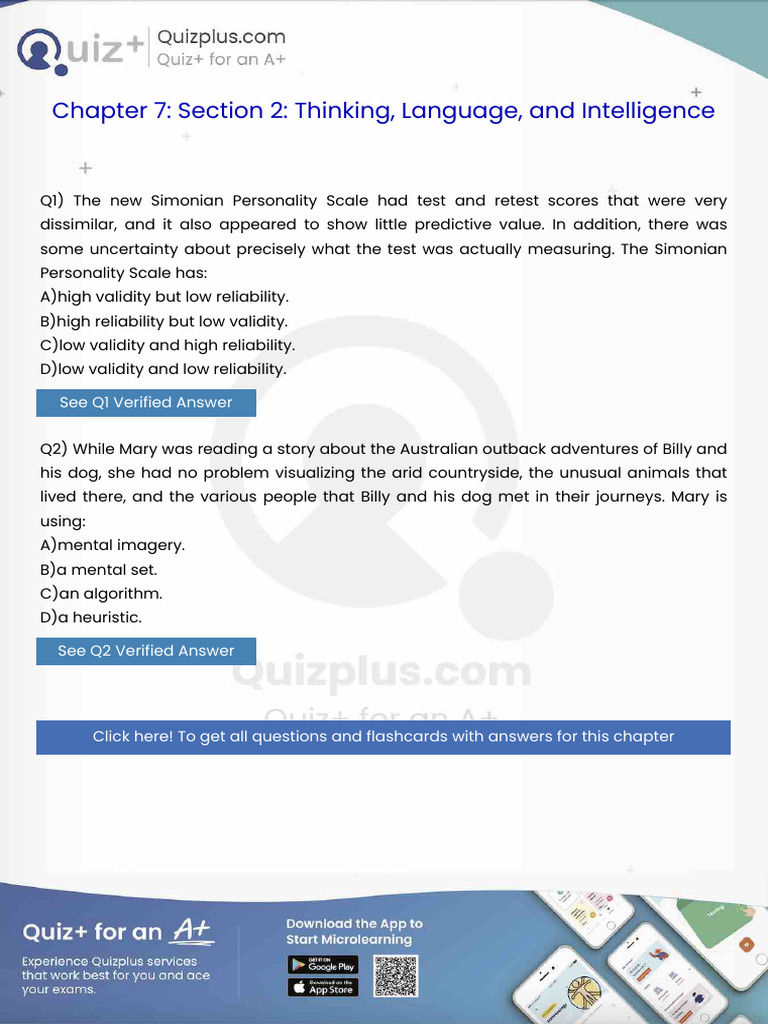 The New Simonian Personality Scale Had Test and Retest Scores That Were ...