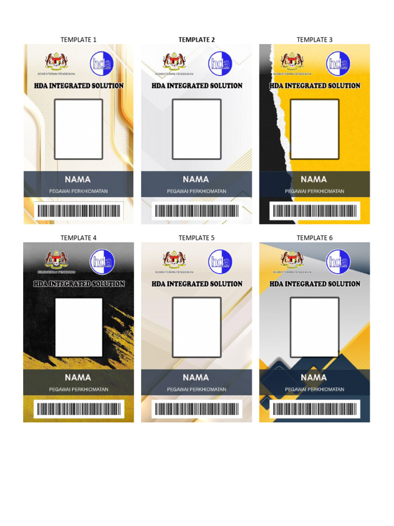 Template Kad | PDF