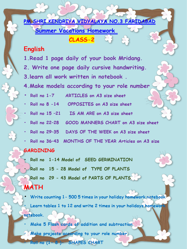 Class 2 Homework | PDF