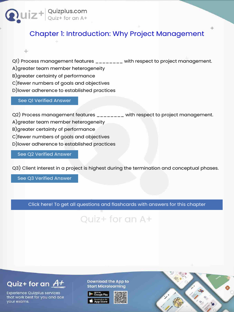 Process Management Features With Respect To Project Management | PDF ...