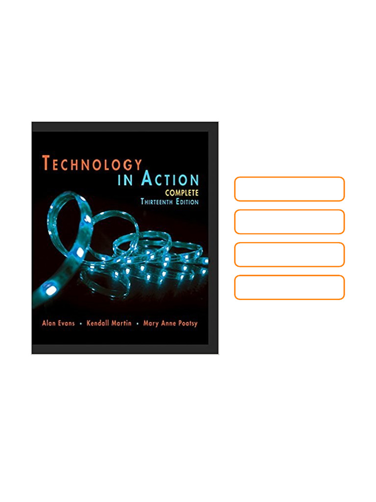 Technology in Action Complete 13th Edition Online Reading | PDF