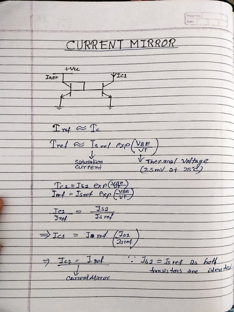 Pranjal Notes On Current Mirron & VCO | PDF
