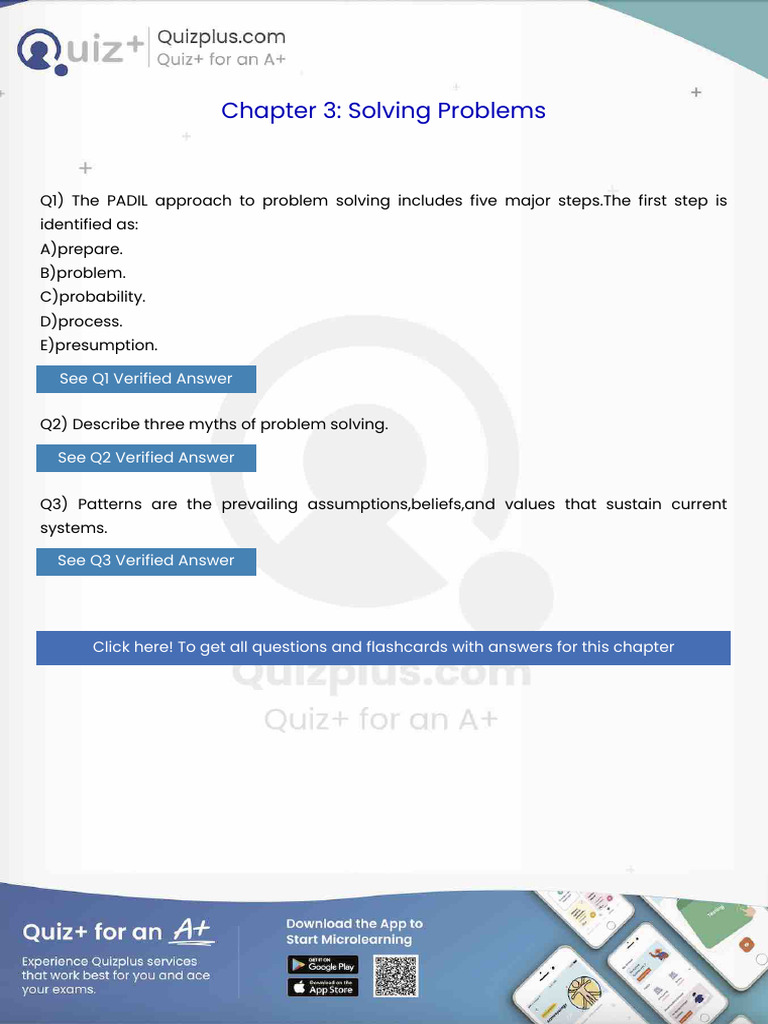 The Padil Approach To Problem Solving Includes Five Major Stepsthe ...