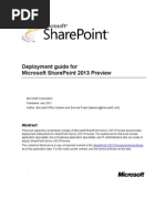 Download Deployment Guide for SharePoint 2013 Preview by qarjami SN101938947 doc pdf