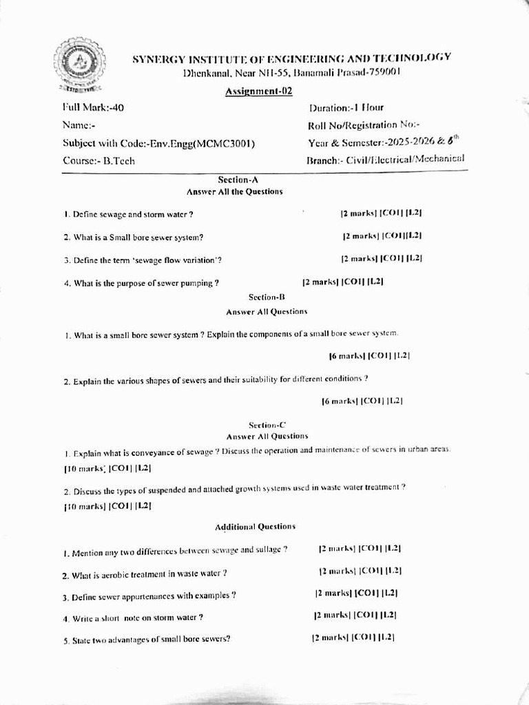 Ee Assignment 1 and 2 | PDF